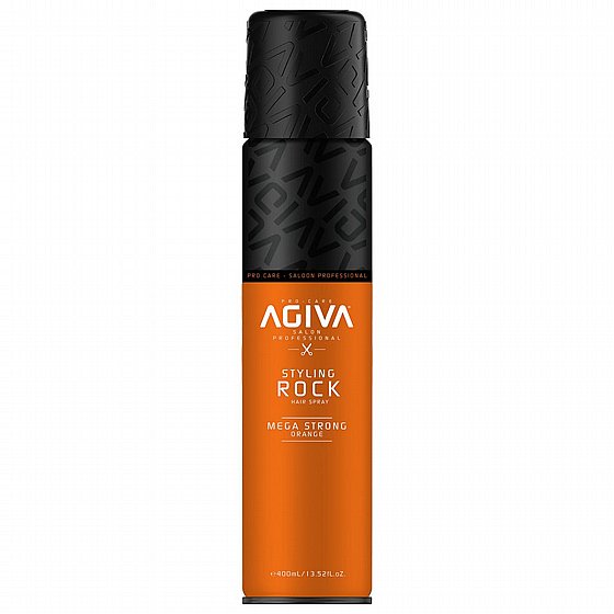 ספריי מקשה לשיער 400 מ"ל Agiva Hair Styling Spray Mega Strong Orange - Rock