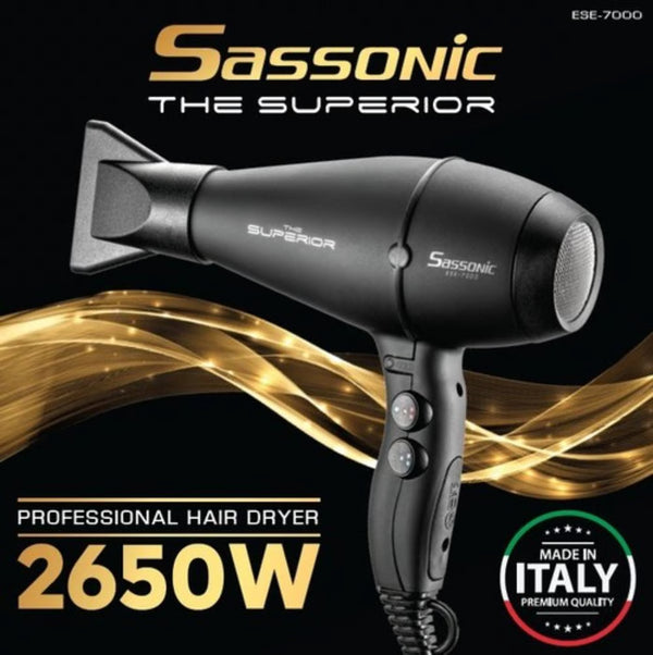 מייבש שיער מקצועי איטלקי ססוניק Sassonic THE SUPERIOR ESE7000