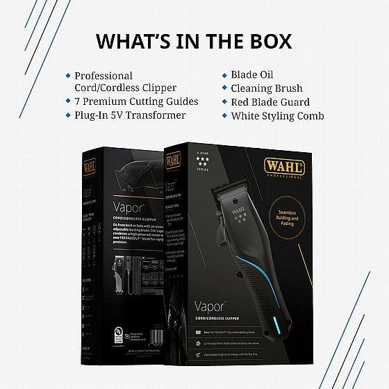 מכונת תספורת מקצועית Wahl 5 star Vapor וואל - NADI Store Hair Products | נדי ציוד למספרות ומוצרי שיער