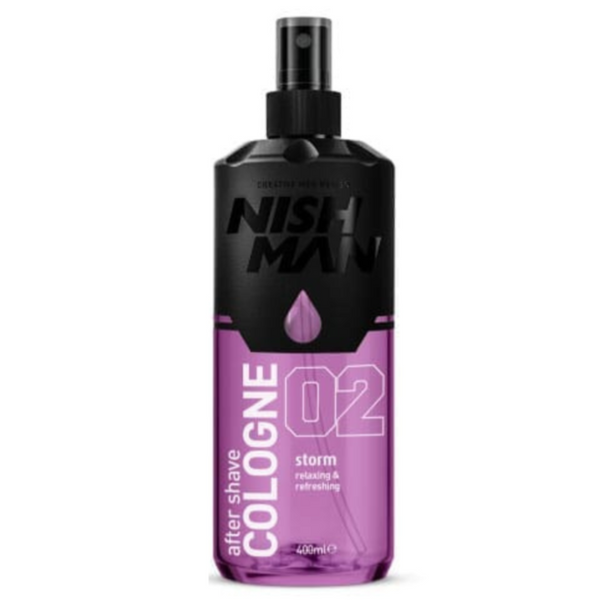 מי קולון אפטר שייב נישמן 02 סטורם – NISHMAN After Shave Cologne Storm 400ml