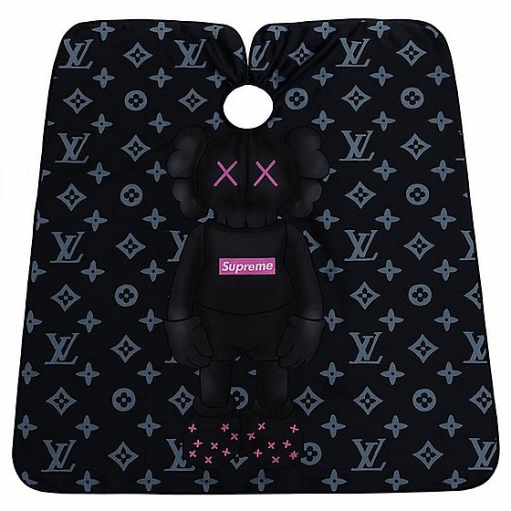חלוק מעוצב למספר דגם סופרים SUPREME LV שחור ורוד