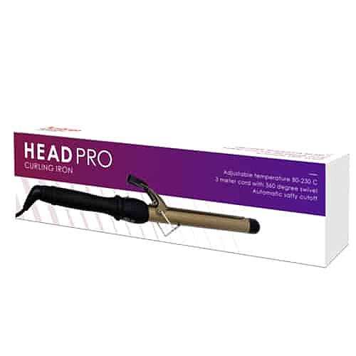 מסלסל שיער קרמי מקצועי הד פרו HEAD PRO