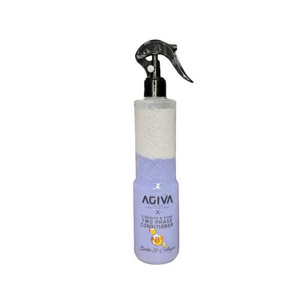 מרכך ללא שטיפה אגיבה עם ביוטין וקולגן | Agiva Two Phase Conditioner Biotin & Collagen | 400 מ"ל