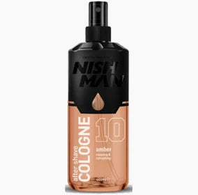 מי קולון אפטר שייב נישמן 10 אמבר – NISHMAN After Shave Cologne Amber 400ml