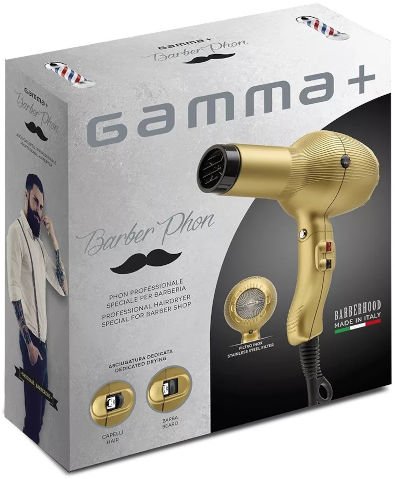 מייבש שיער מקצועי GAMMA PIÙ PRO דגם 5555 2500W - צבע זהב - NADI Store Hair Products | נדי ציוד למספרות ומוצרי שיער